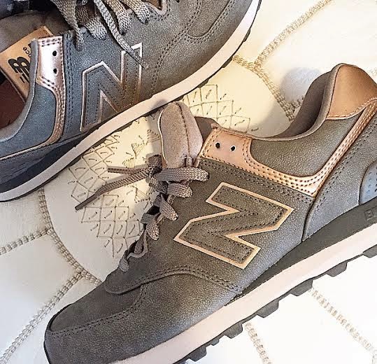 new balance gris foncé rose gold